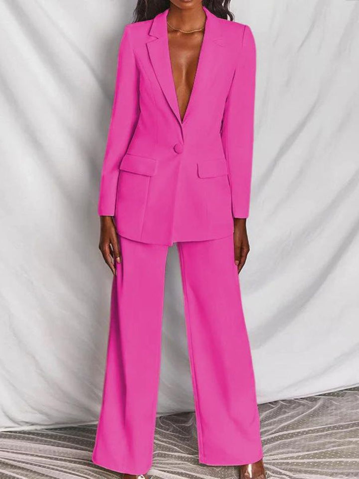 Pak dames | Elegante 2 delige blazer set met lange mouw