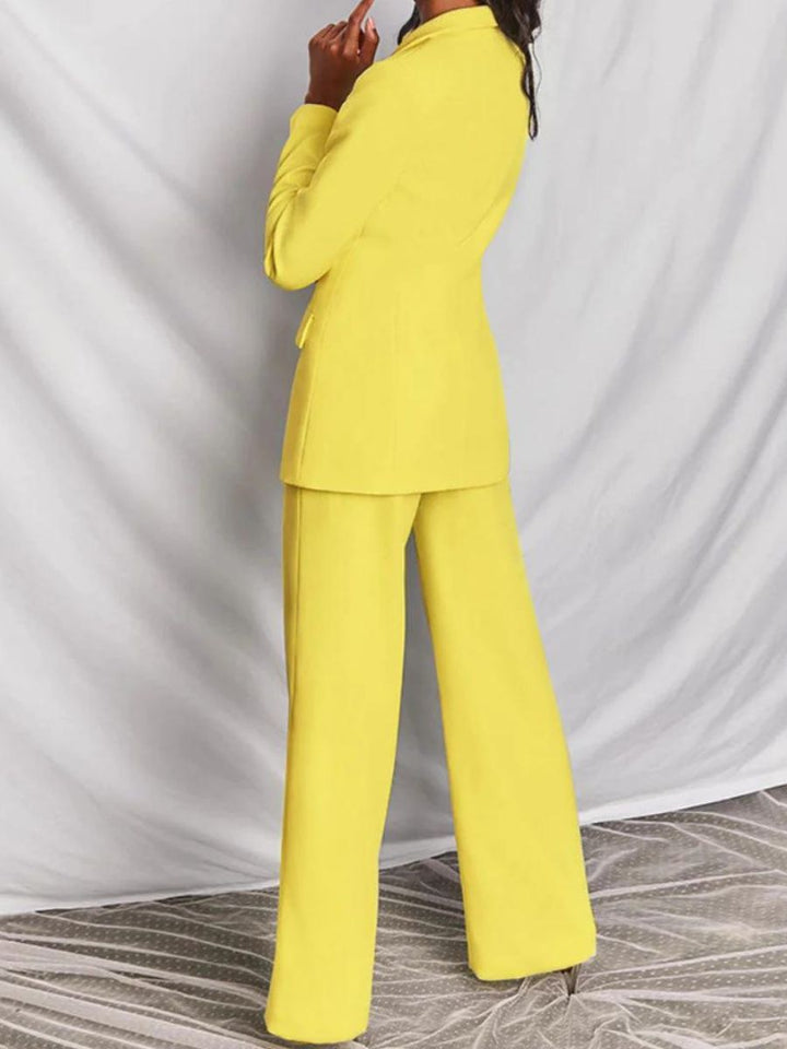 Pak dames | Elegante 2 delige blazer set met lange mouw