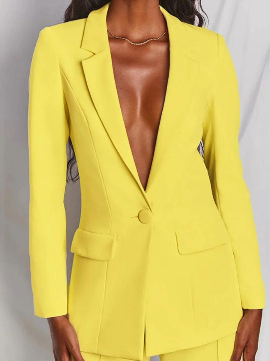 Pak dames | Elegante 2 delige blazer set met lange mouw