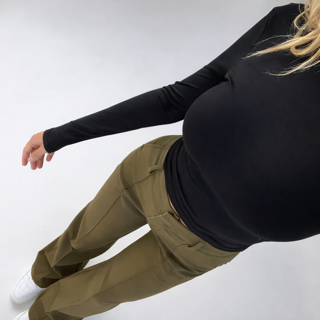 Pantalon dames | High waist broek met rechte pijpen
