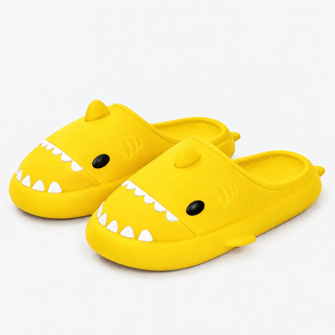 Pantoffels | Warme haaien slippers met zachte voering