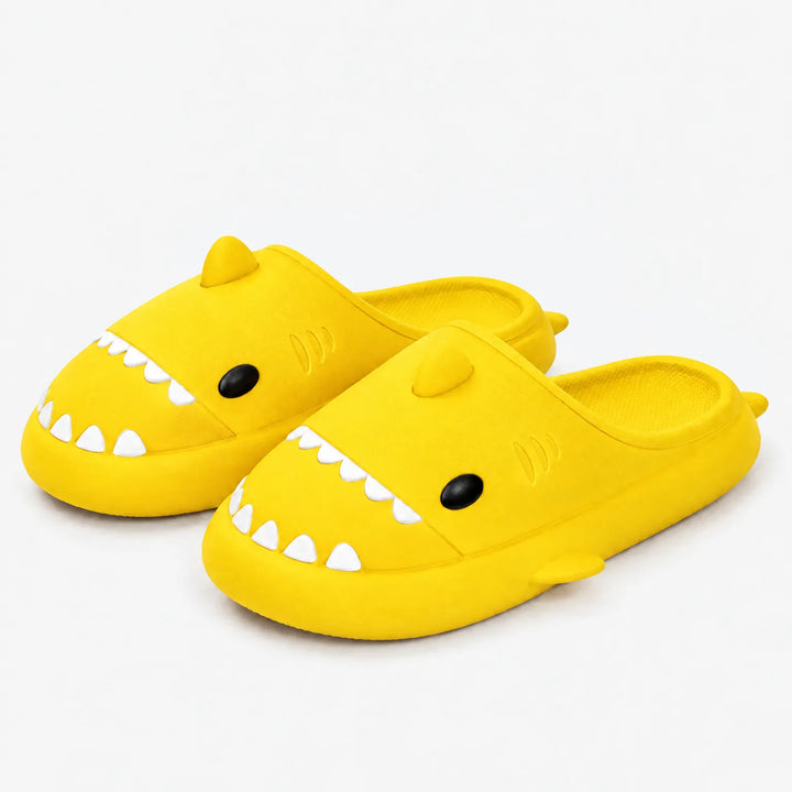 Pantoffels | Warme haaien slippers met zachte voering