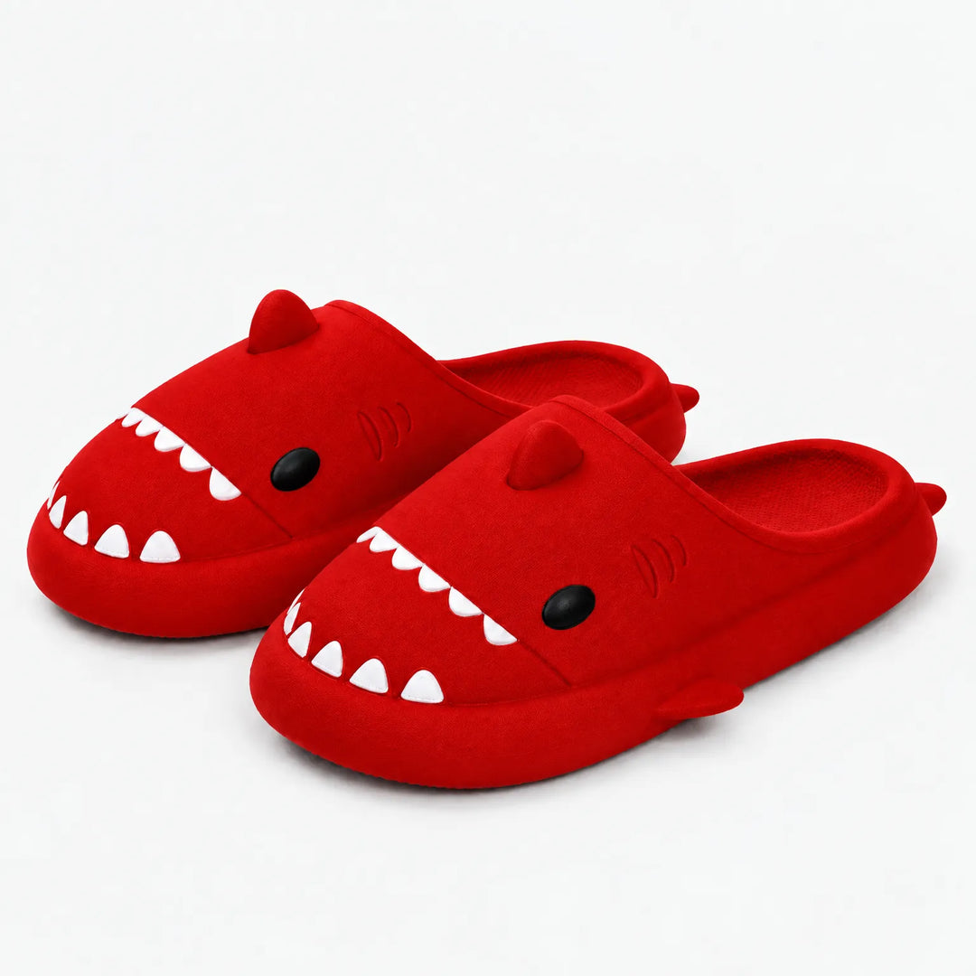 Pantoffels | Warme haaien slippers met zachte voering