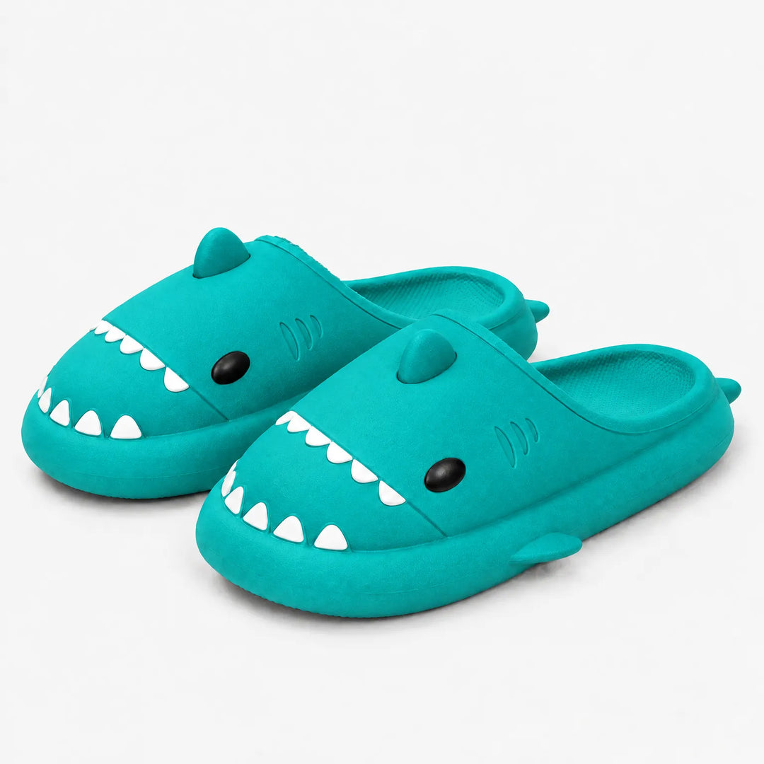 Pantoffels | Warme haaien slippers met zachte voering