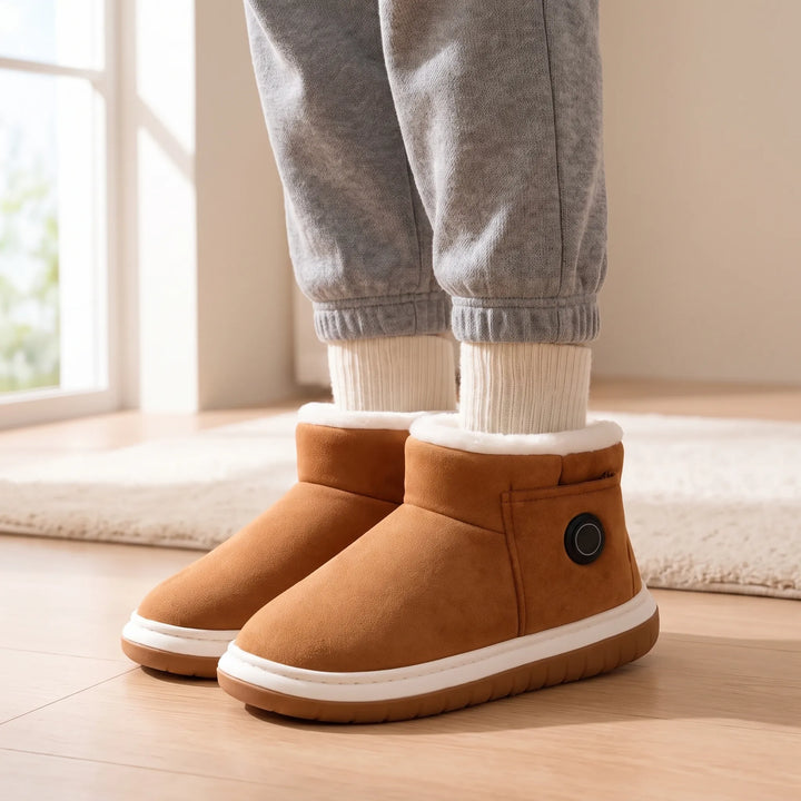 Pantoffels dames | Warme hoge pantoffels met zachte voering