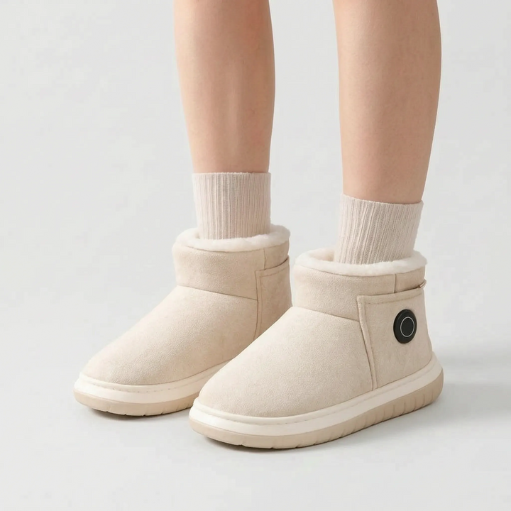 Pantoffels dames | Warme hoge pantoffels met zachte voering