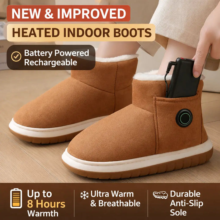 Pantoffels dames | Warme hoge pantoffels met zachte voering