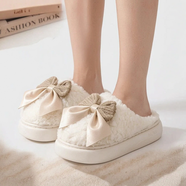 Pantoffels dames | Warme zachte instappers met dikke zool