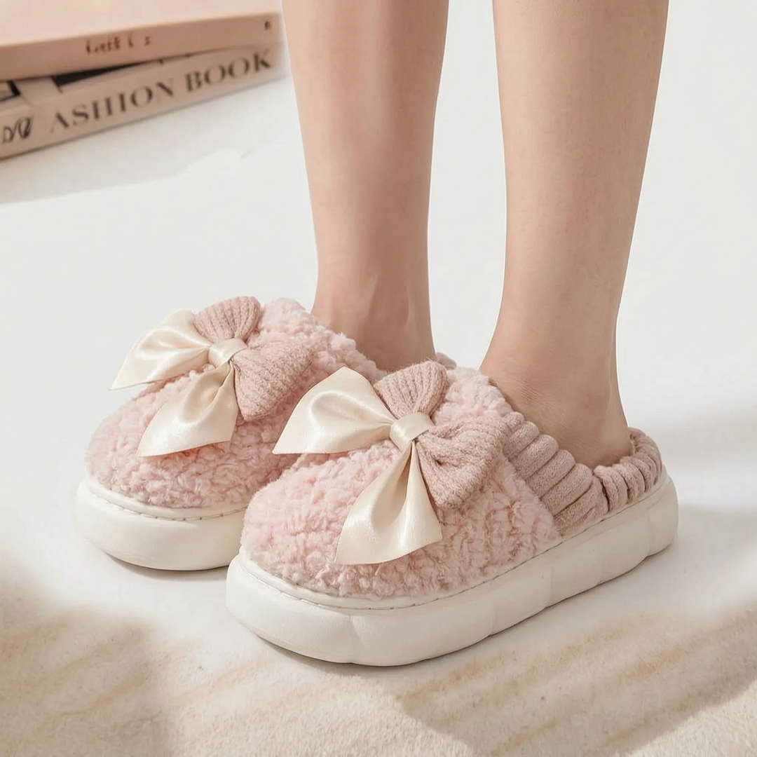 Pantoffels dames | Warme zachte instappers met dikke zool