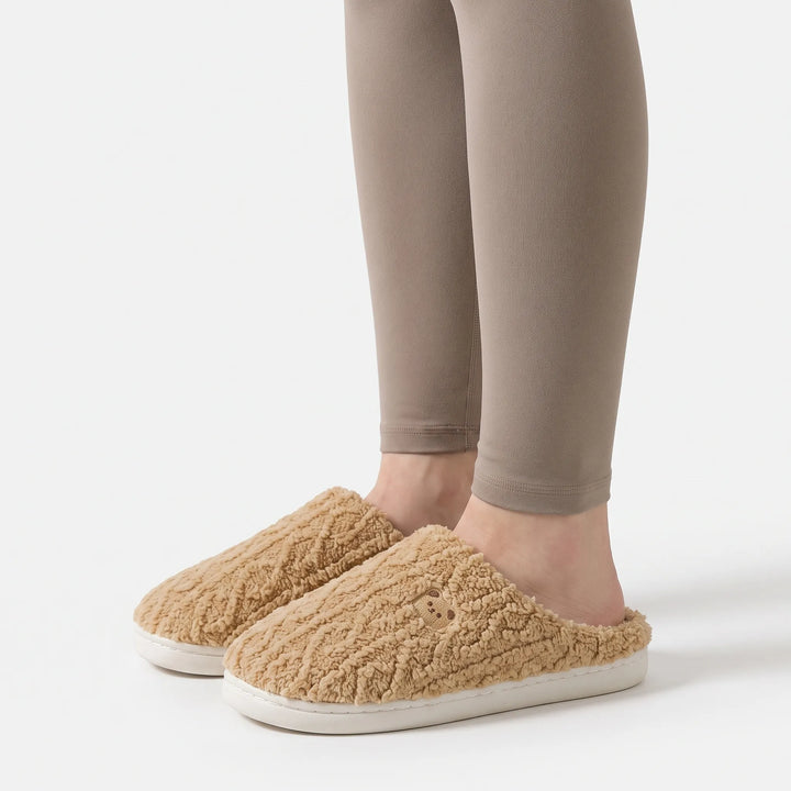 Pantoffels dames | Warme zachte pantoffels met teddy voering