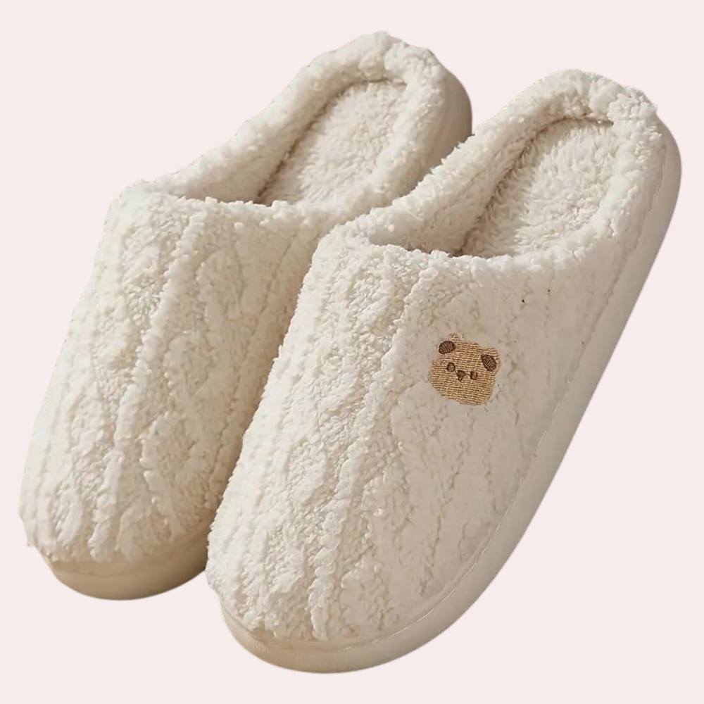 Pantoffels dames | Warme zachte pantoffels met teddy voering