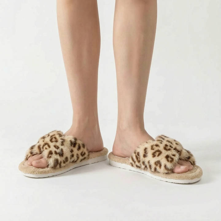 Pantoffels dames | Zachte fluffy pantoffels 