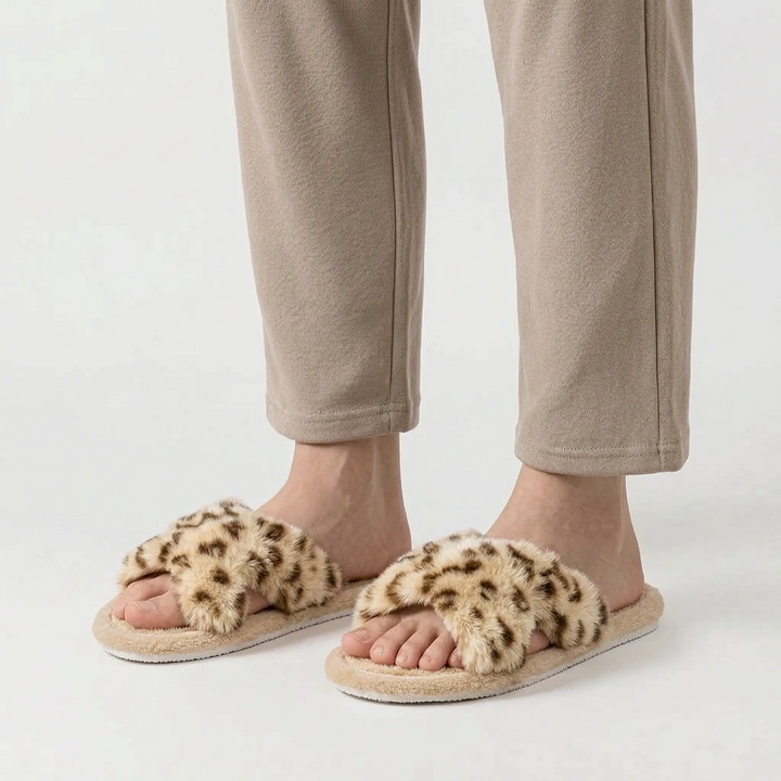 Pantoffels dames | Zachte fluffy pantoffels 