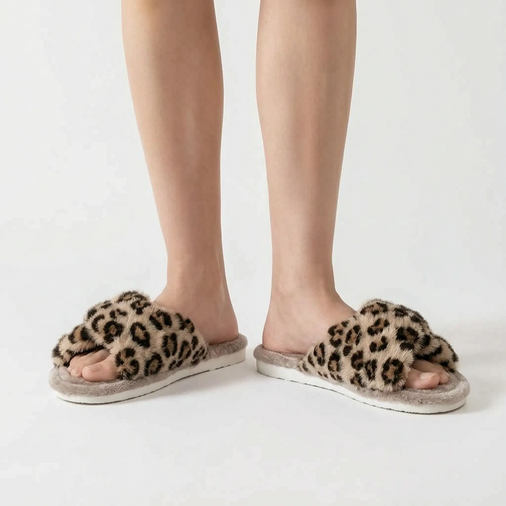 Pantoffels dames | Zachte fluffy pantoffels 