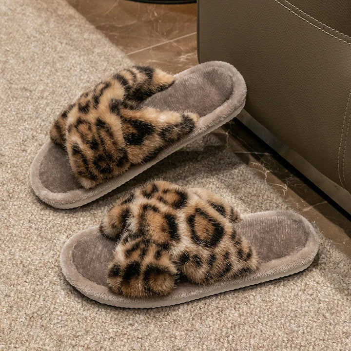 Pantoffels dames | Zachte fluffy pantoffels 