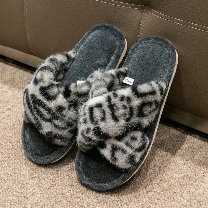 Pantoffels dames | Zachte fluffy pantoffels 