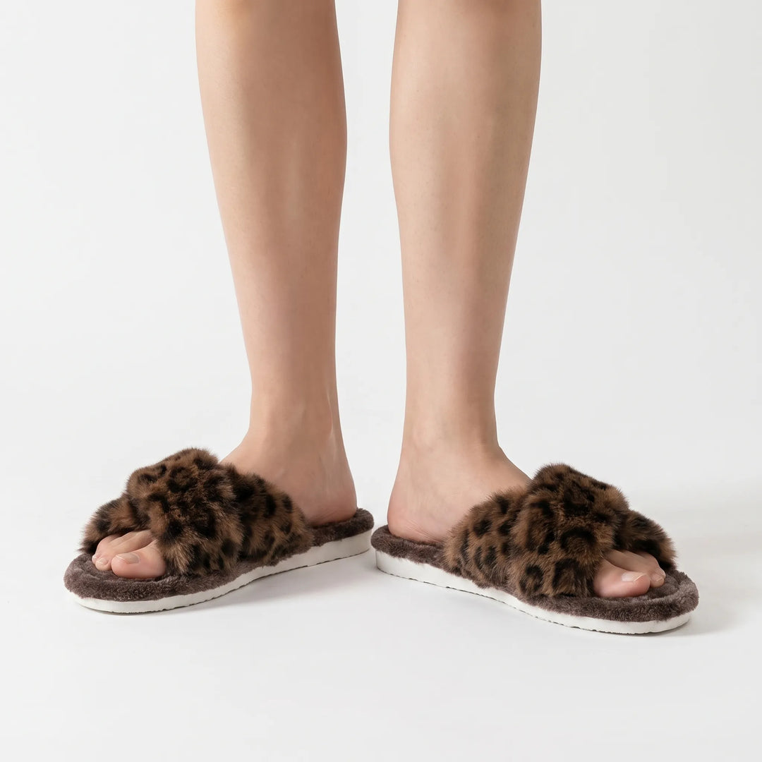 Pantoffels dames | Zachte fluffy pantoffels 
