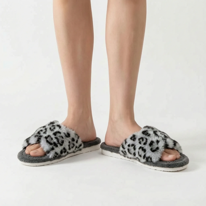 Pantoffels dames | Zachte fluffy pantoffels 