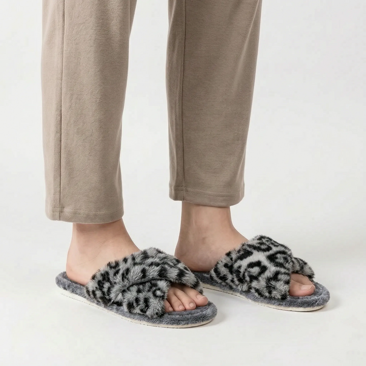 Pantoffels dames | Zachte fluffy pantoffels 
