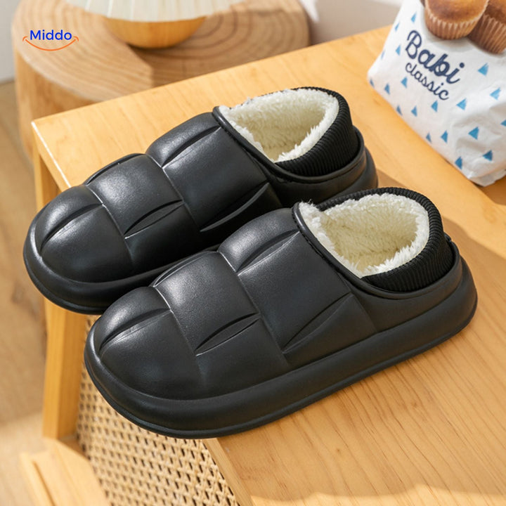 Pantoffels heren | Warme gevoerde pantoffels met antislipzool