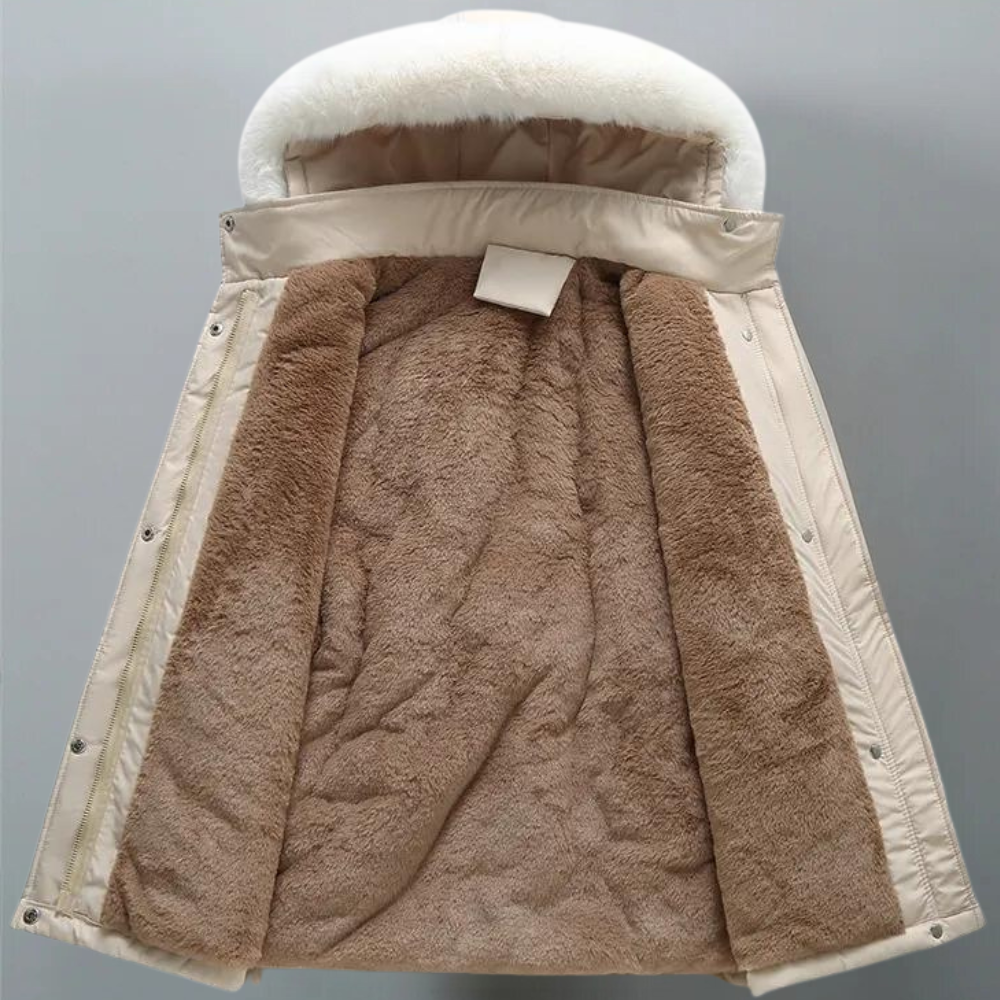 Parka dames | Gevoerd model met verstelbare taille en zakken