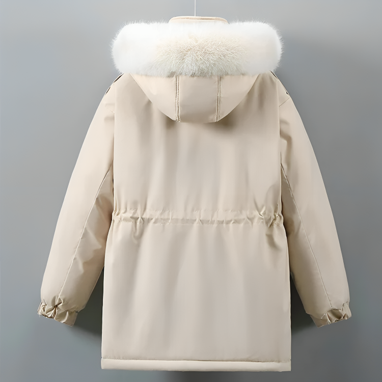 Parka dames | Gevoerd model met verstelbare taille en zakken