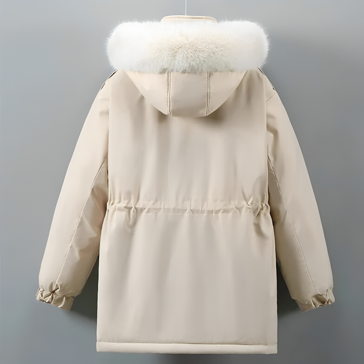 Parka dames | Gevoerd model met verstelbare taille en zakken