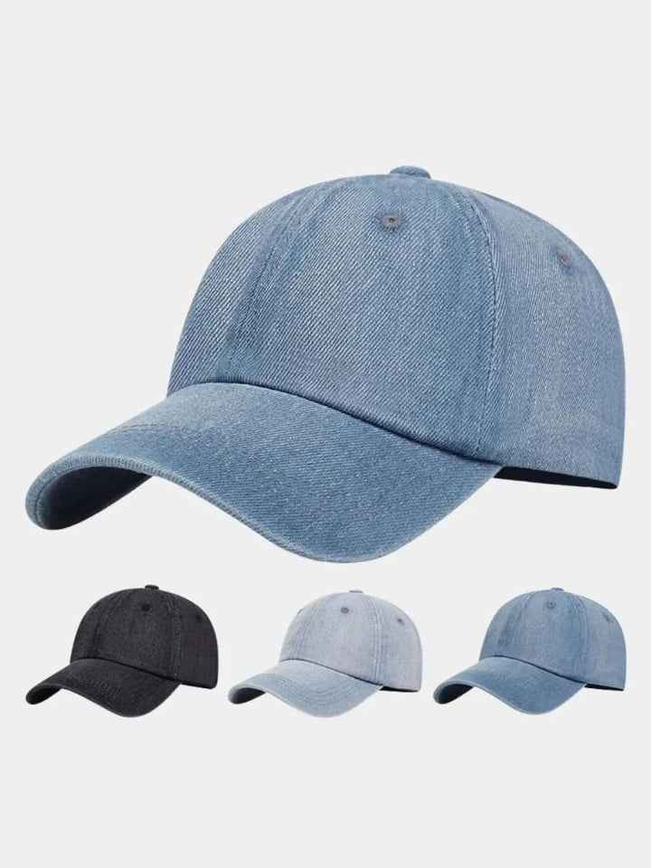 Pet heren | Denim cap met verstelbare sluiting