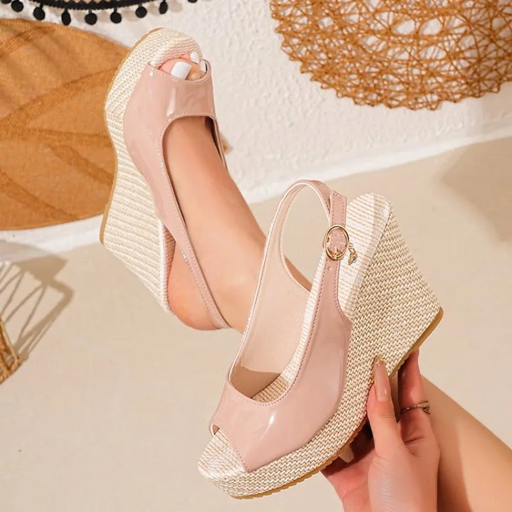 Plateau sandalen | Comfortsandalen met sleehak