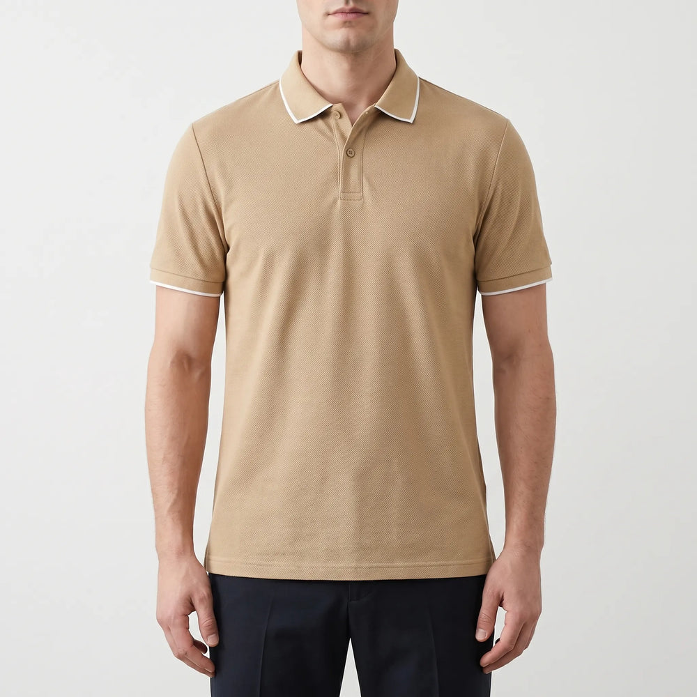 Polo heren | Casual gebreide polo