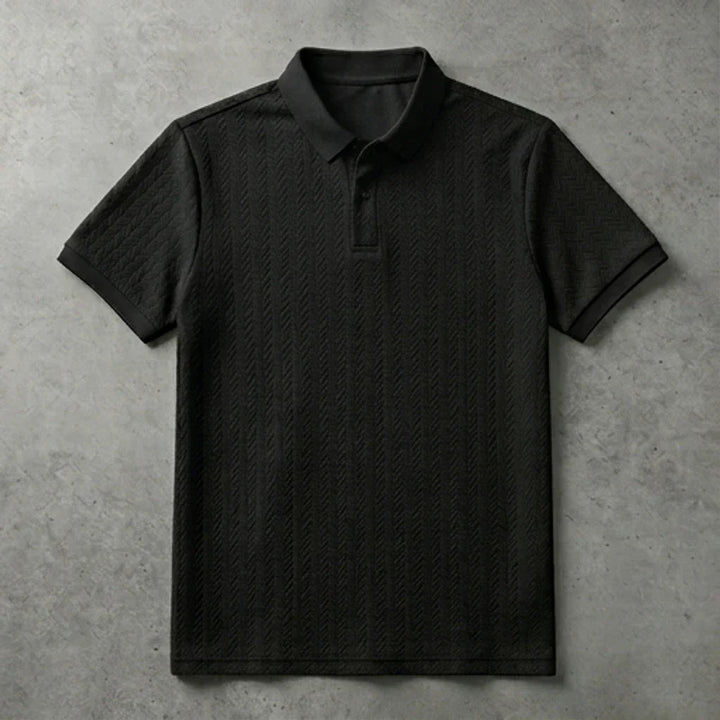 Polo heren | Gebreide structuur polo