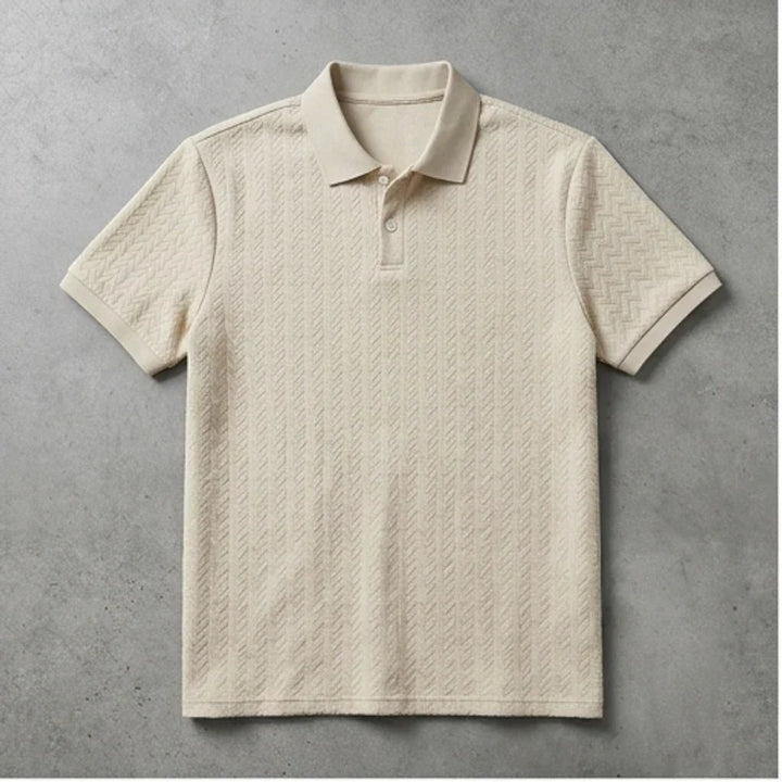 Polo heren | Gebreide structuur polo