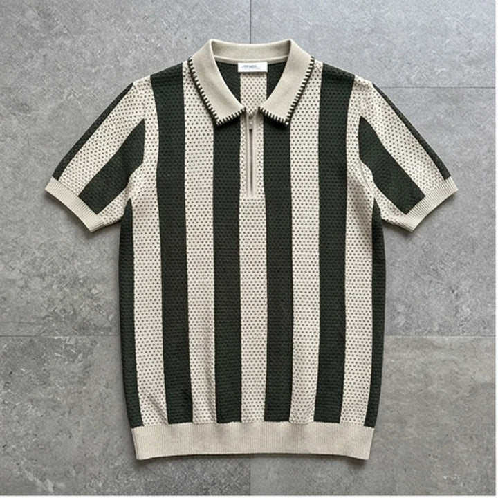 Polo heren | Katoenen gebreide polo