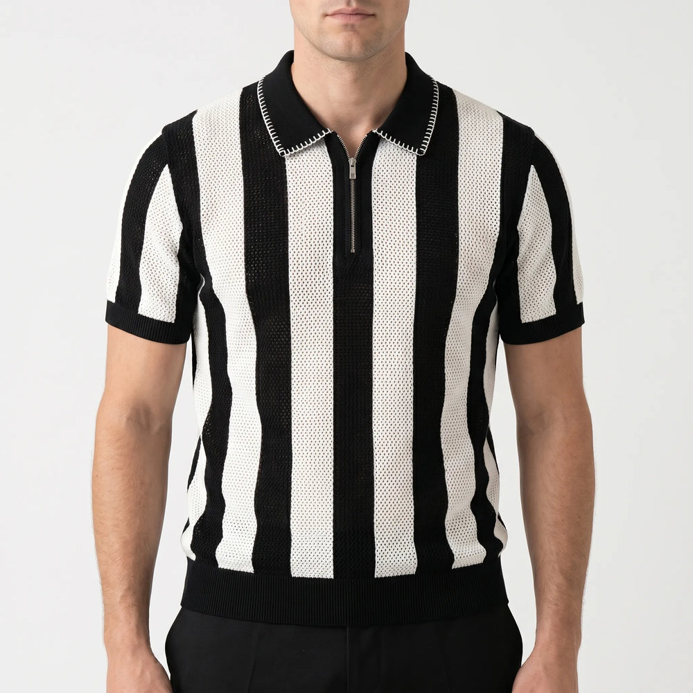 Polo heren | Katoenen gebreide polo