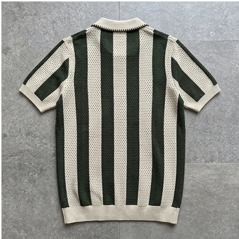 Polo heren | Katoenen gebreide polo