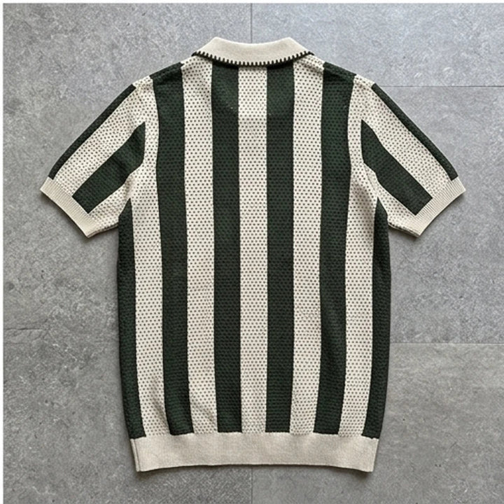 Polo heren | Katoenen gebreide polo