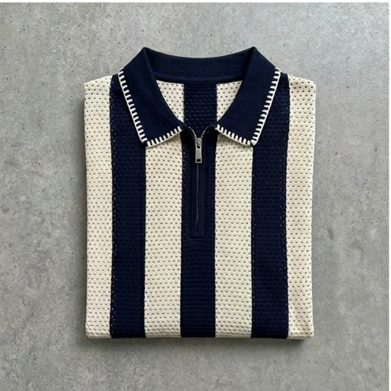 Polo heren | Katoenen gebreide polo