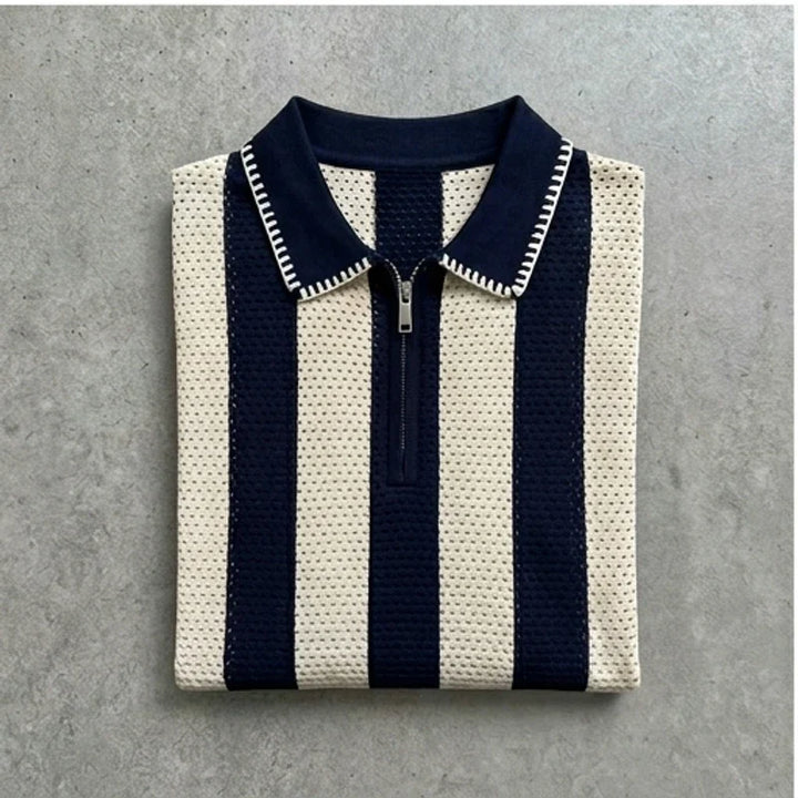 Polo heren | Katoenen gebreide polo