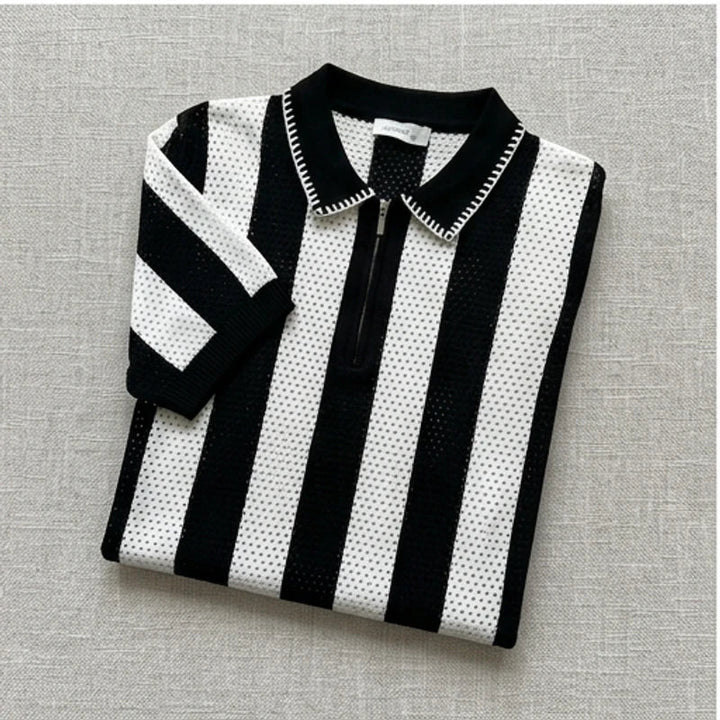 Polo heren | Katoenen gebreide polo