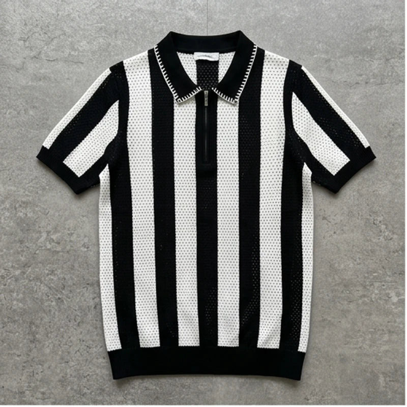 Polo heren | Katoenen gebreide polo