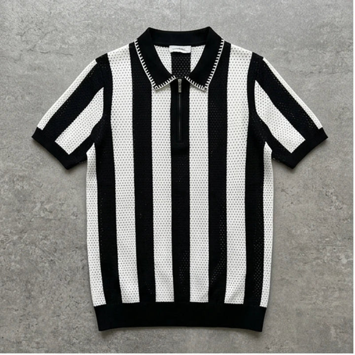 Polo heren | Katoenen gebreide polo