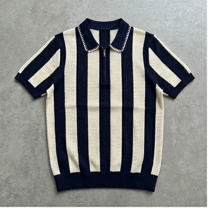Polo heren | Katoenen gebreide polo
