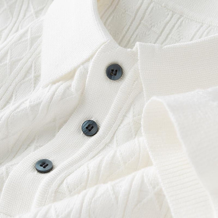 Polo heren | Premium polo met korte mouw en knopen