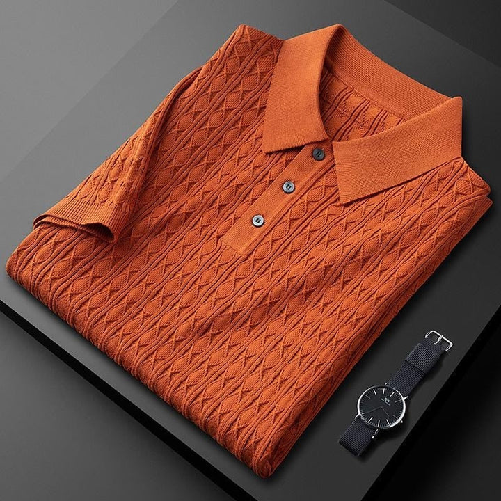 Polo heren | Premium polo met korte mouw en knopen