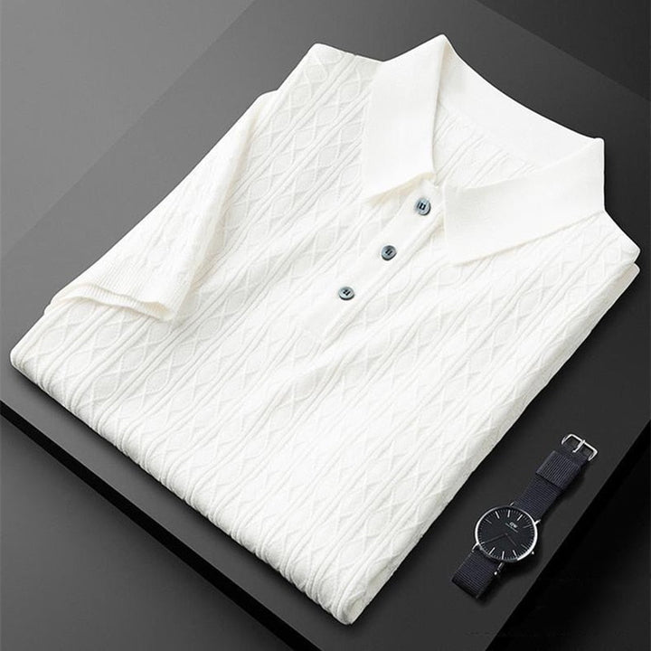 Polo heren | Premium polo met korte mouw en knopen