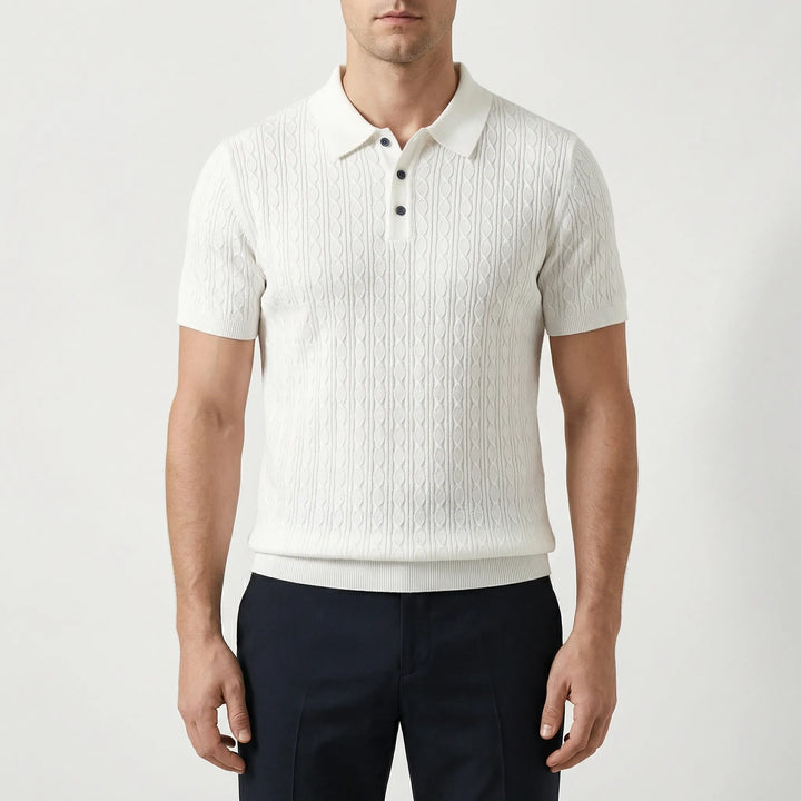 Polo heren | Premium polo met korte mouw en knopen