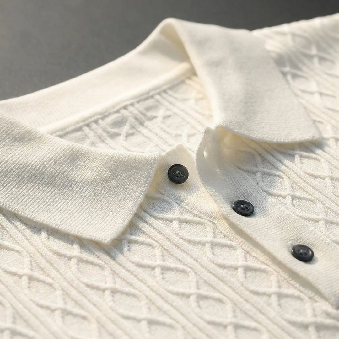 Polo heren | Premium polo met korte mouw en knopen