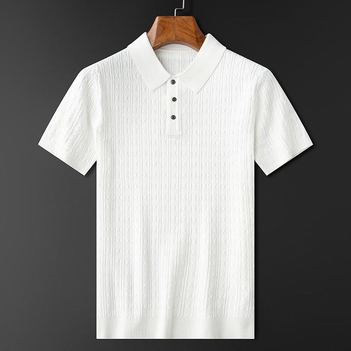 Polo heren | Premium polo met korte mouw en knopen
