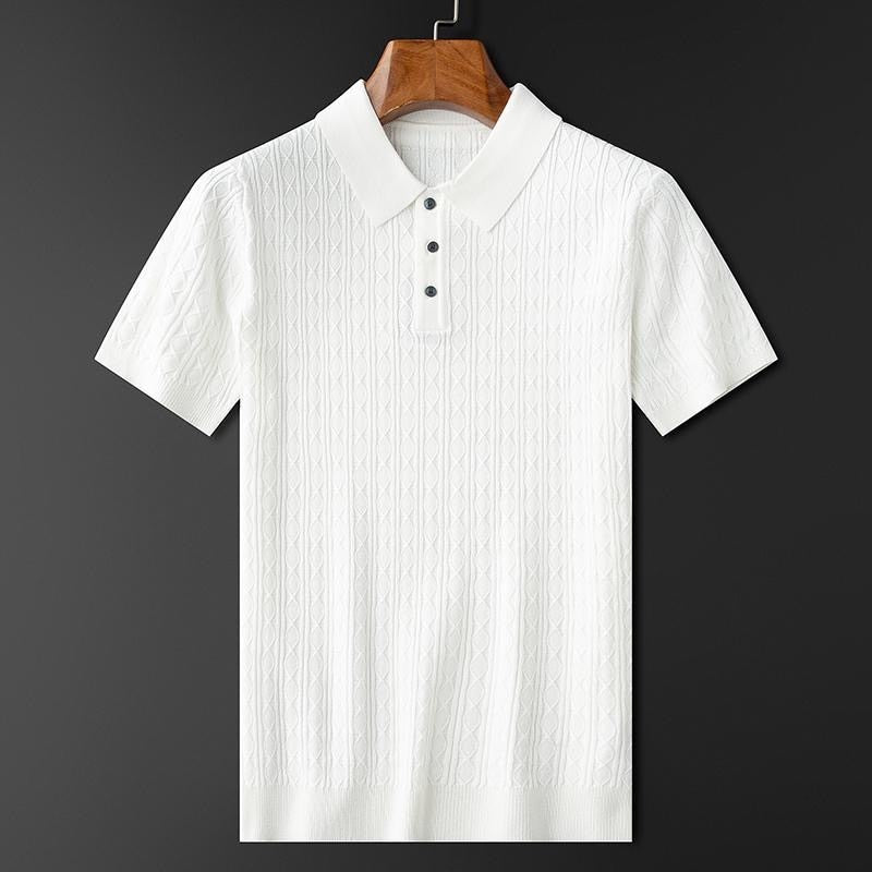 Polo heren | Premium polo met korte mouw en knopen