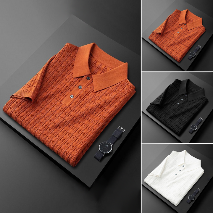 Polo heren | Premium polo met korte mouw en knopen